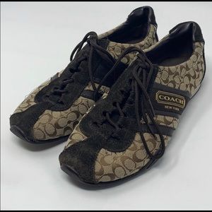 Coach Brown Monogram Sneakers